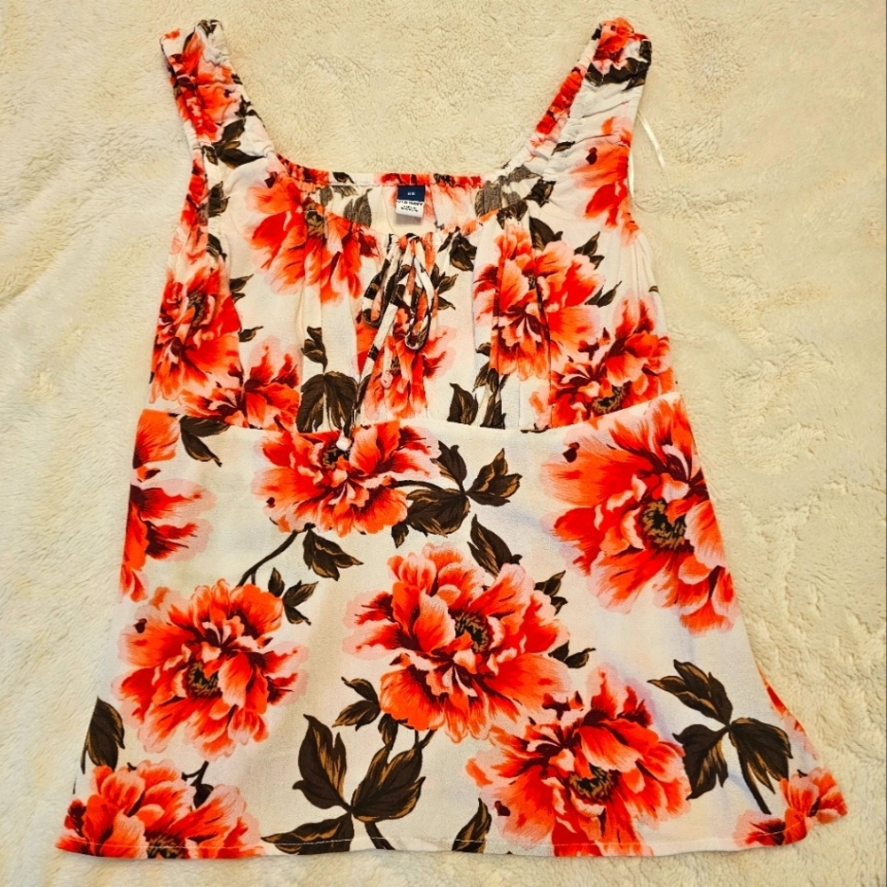 Old Navy NWOT Floral Feminine Sleeveless Silky Top - Women's Size XS